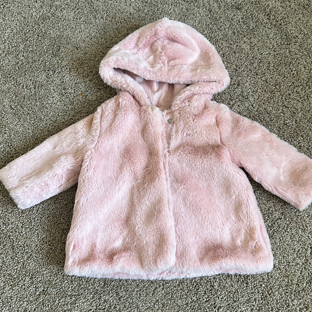 Fur hood jacket